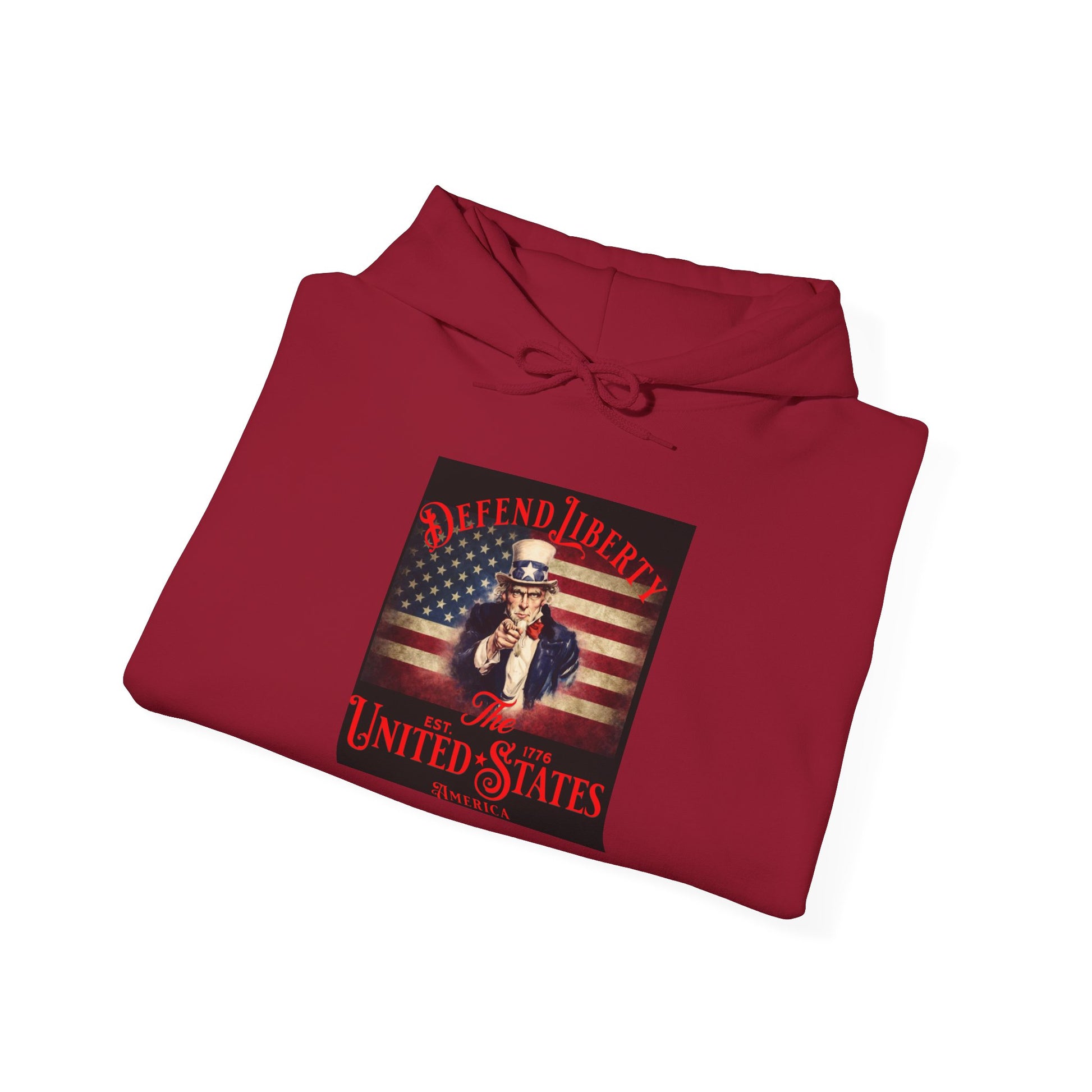 Patriotic "Defend America" Hoodie