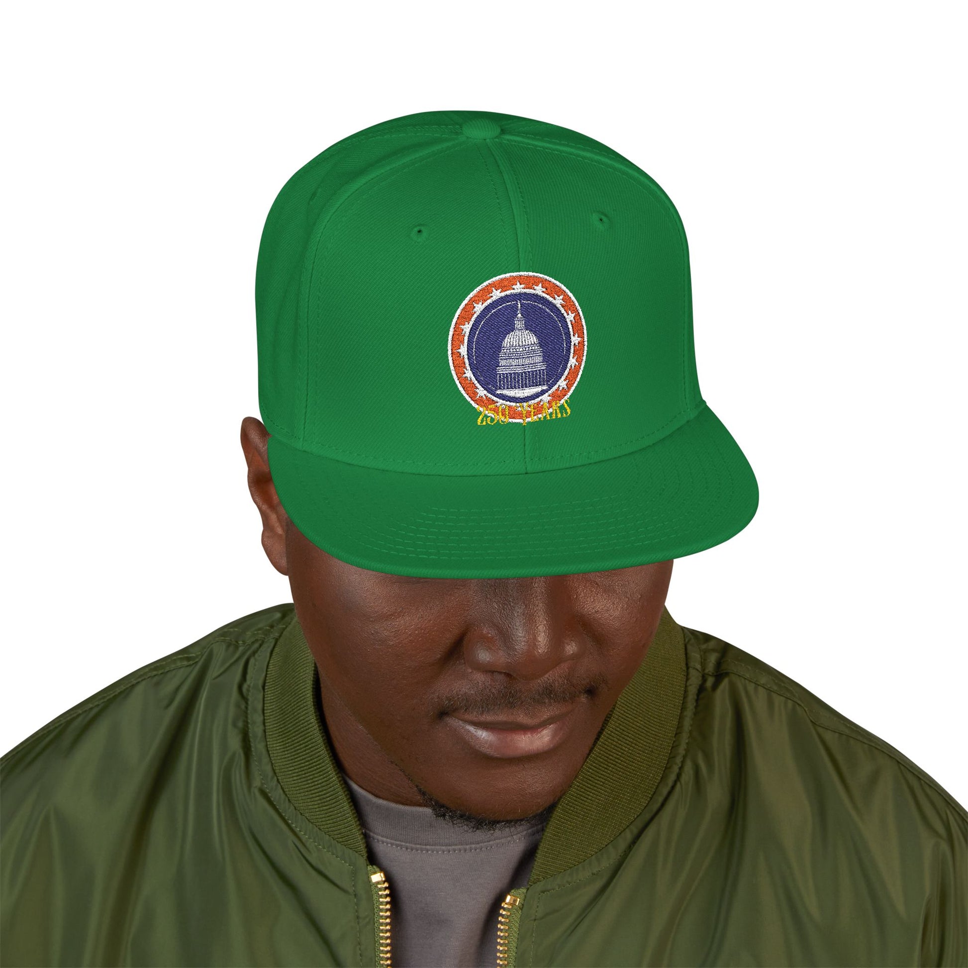 America 250 Years Embroidered Snapback Hat