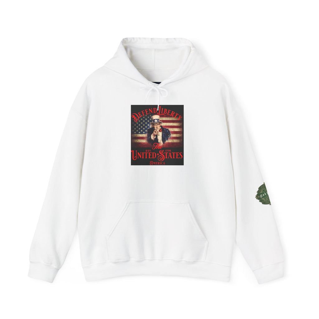 Patriotic "Defend America" Hoodie