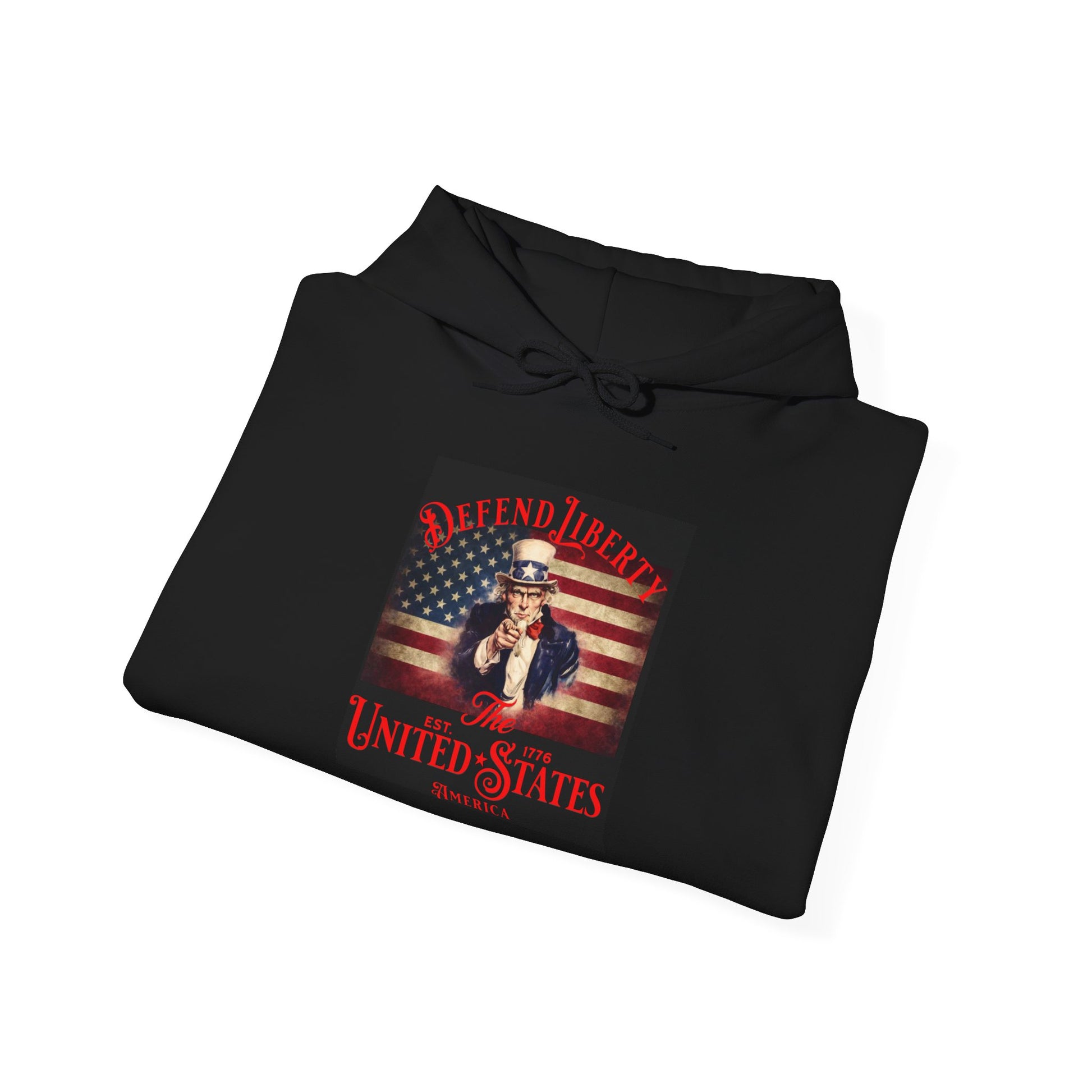 Patriotic "Defend America" Hoodie