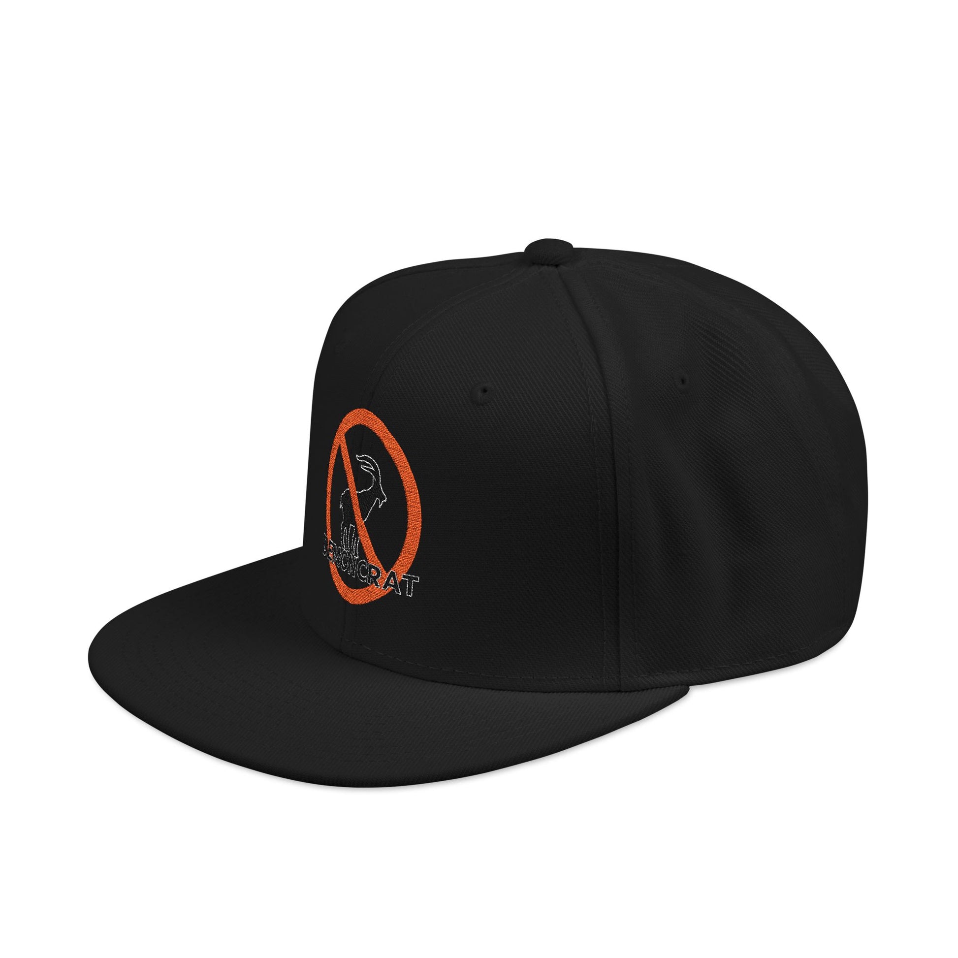 Patriotic 'Demoncrat' Snapback Hat — Anti-Democrat Embroidered Cap