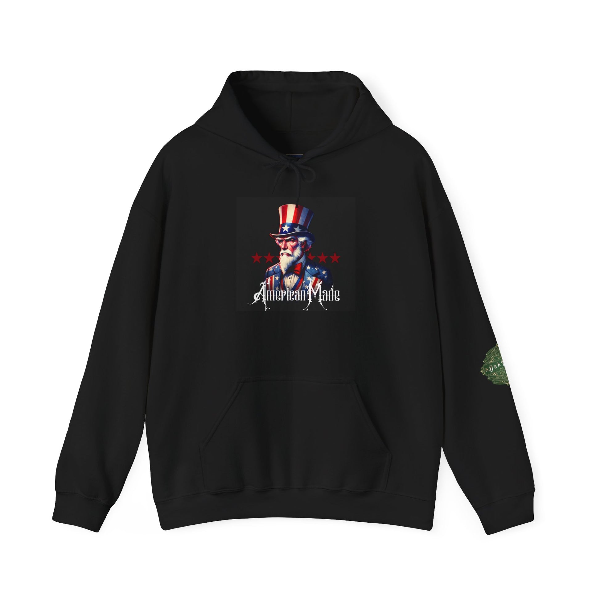 Uncle Sam 'American Made' Hoodie – Patriotic USA Flag Graphic