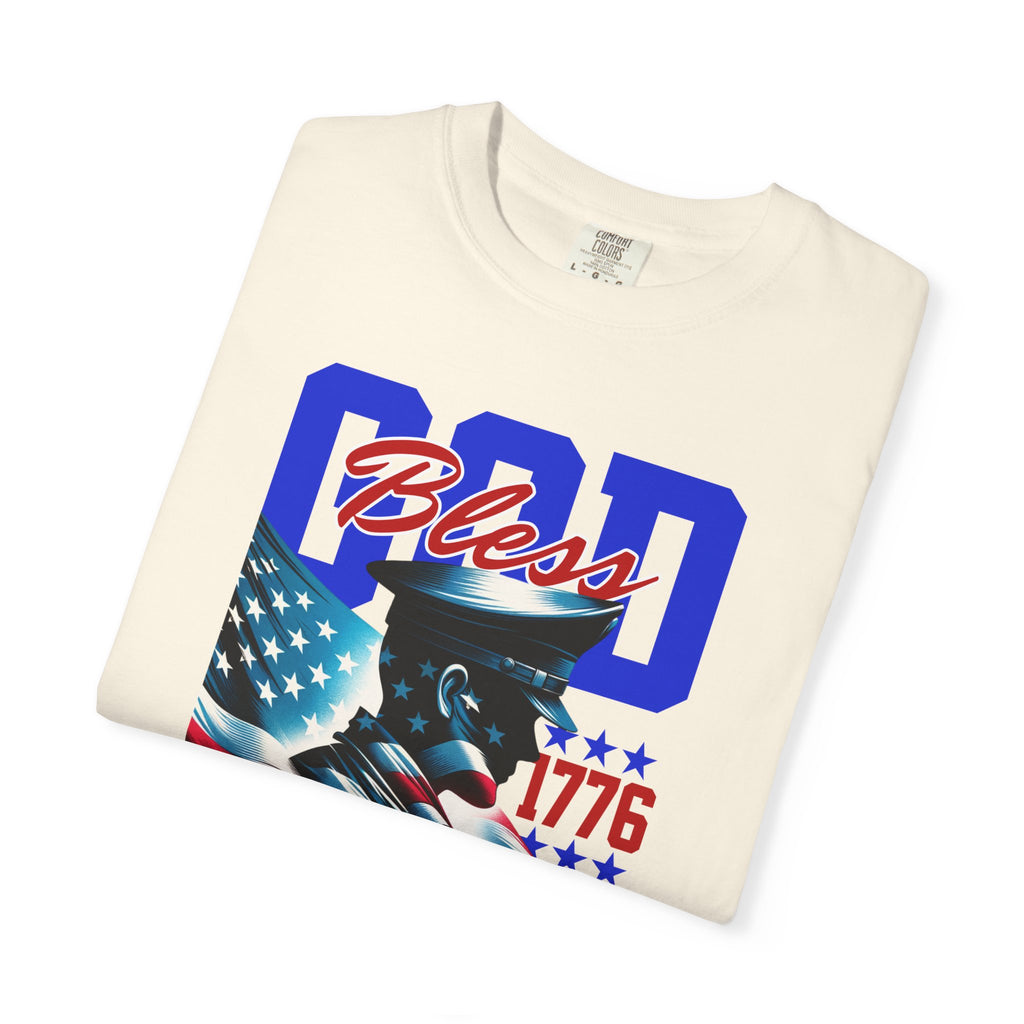 Bless God America 1776 Patriotic T-Shirt — Freedom Earned Graphic Tee